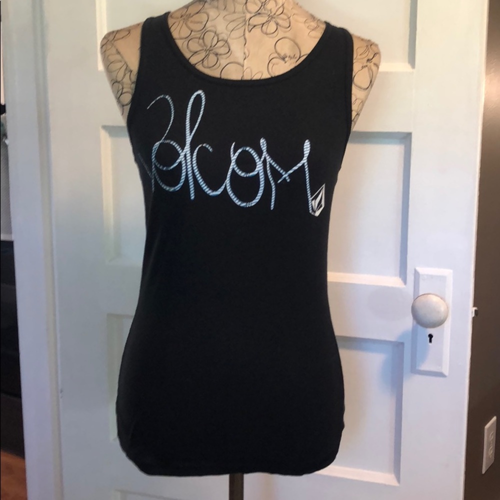 Volcom Black Ribbed Tank